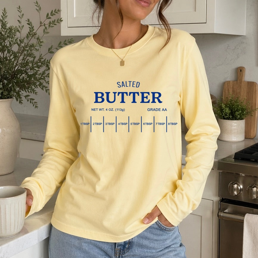salted butter screen print transfer