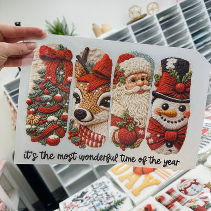 Most wonderful time faux yarn DTF 300°