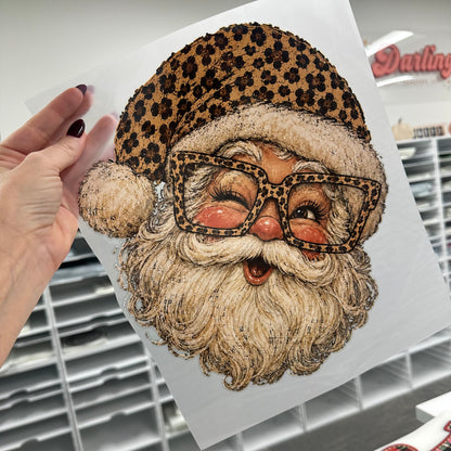 PRE-ORDER Leopard SANTA DTF 5-7 biz day tat