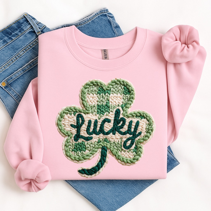 Lucky Shamrock clear film screen print