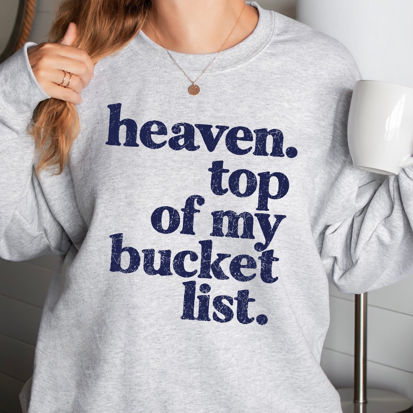 heaven top of my bucket list screen print transfer •
