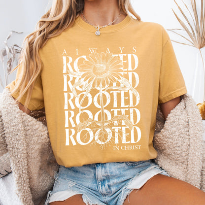 rooted in Christ screen print transfer•