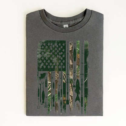 fishing camo flag clear film screen print