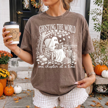 ghosting the world one chapter at a time screen print transfer