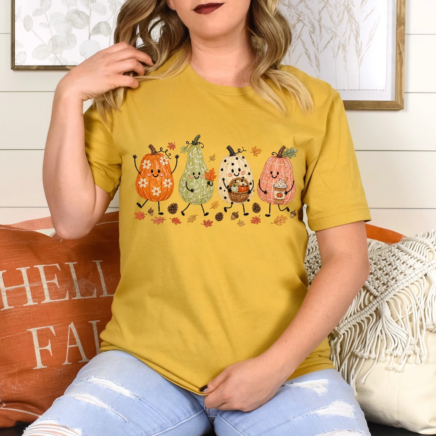 gourds happy doodles clear film screen print