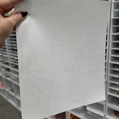 halftone santa screen print transfer