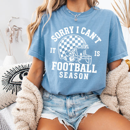 sorry I cant football season screen print transfer