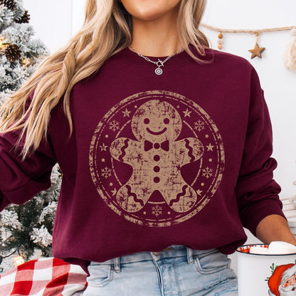 gingerbread man screen print transfer•