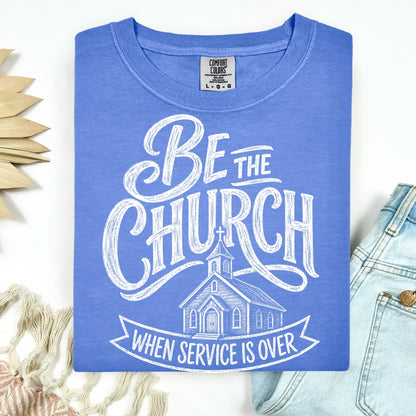 be the church screen print transfer•