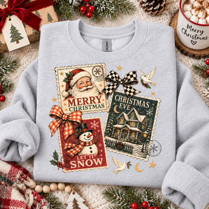 PRE-ORDER Christmas Stamps DTF 5-7 biz day tat
