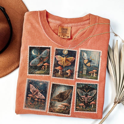 celestial moth stamps clear film screen print