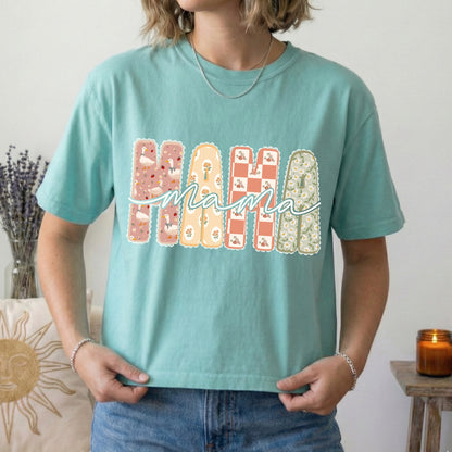 vintage mama goose clear film screen print
