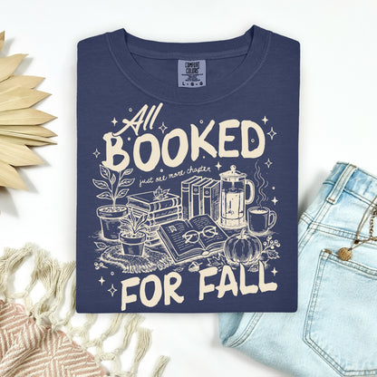 all booked for fall screen print transfer•