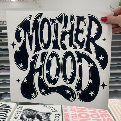 Motherhood retro screen print transfer•