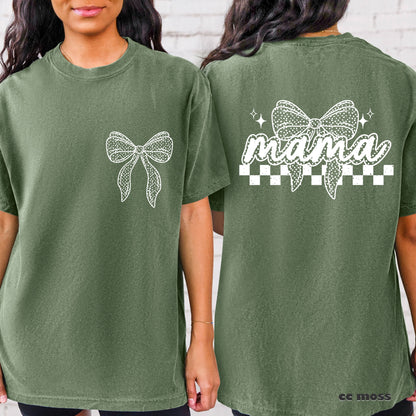 MAMA BOW FULL & POCKET SCREEN PRINT TRANSFER