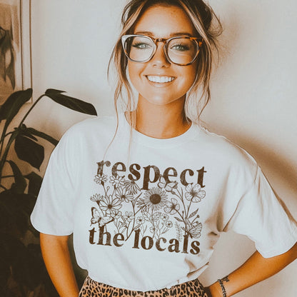 respect the locals screen print transfer