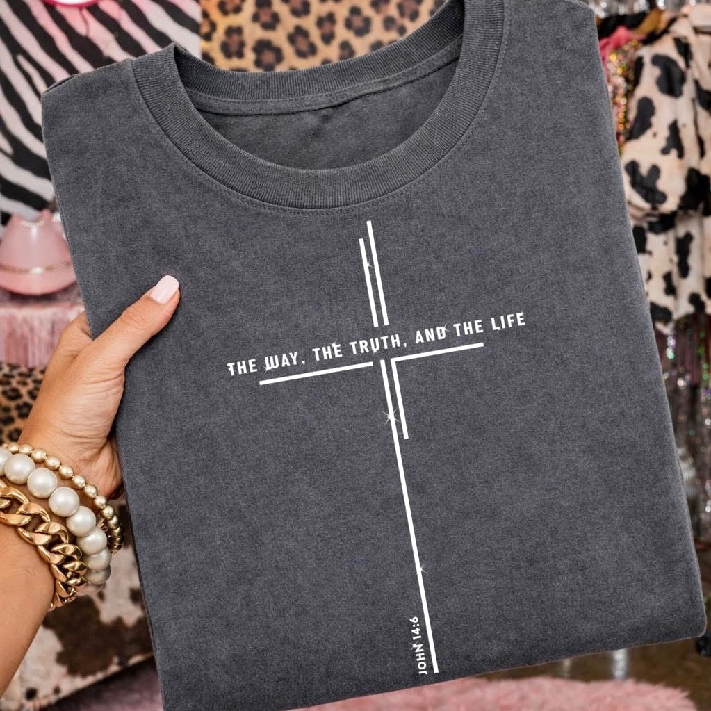 the way the truth cross screen print transfer