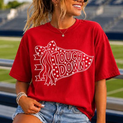 Doodle touchdown pennant screen print transfer•