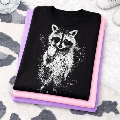 FU raccoon screen print transfer•