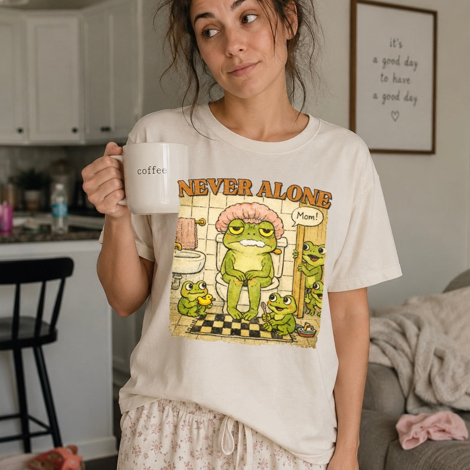 never alone mom clear film screen print