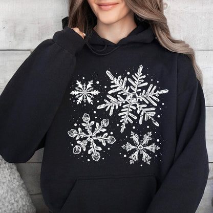 snowflakes screen print transfer