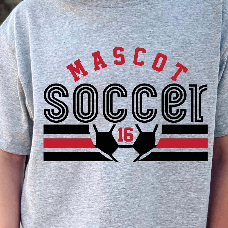 semi-custom SOCCER mascot (design set up only)