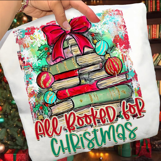 GLITTER all booked for christmas clear film transfer