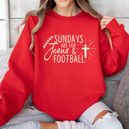 sundays are for Jesus + football screen print transfer