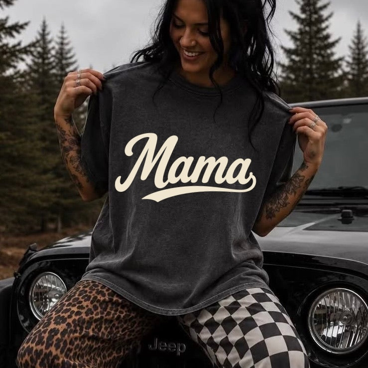 beige ink mama screen print transfer•