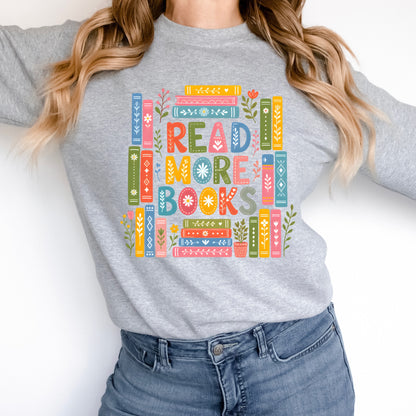 read more books clear film screen print