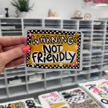 POCKET warning not friendly transfer