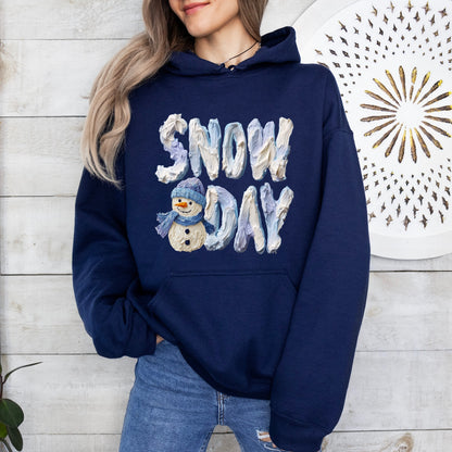 snow day clear film screen print