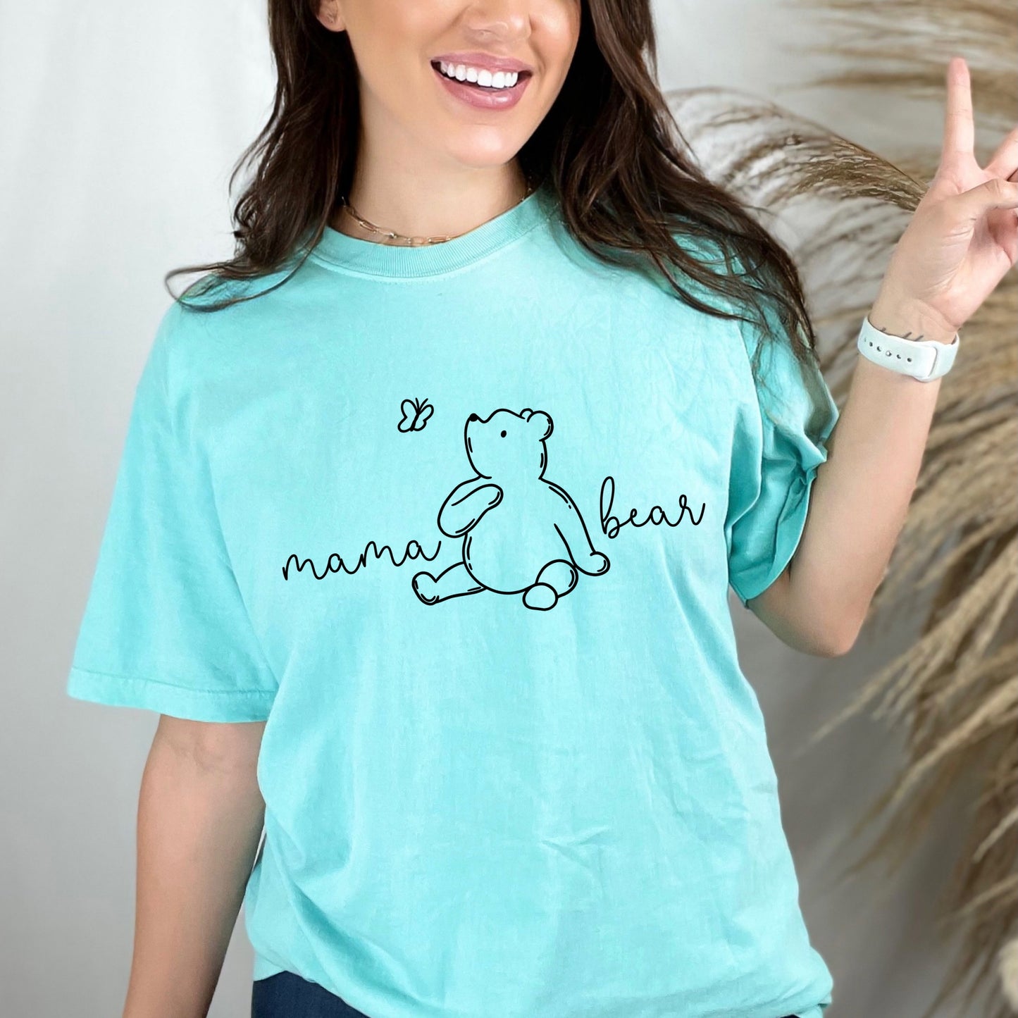 mama bear screen print transfer•