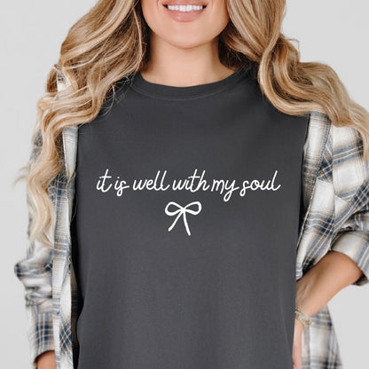 it is well with my soul screen print transfer•
