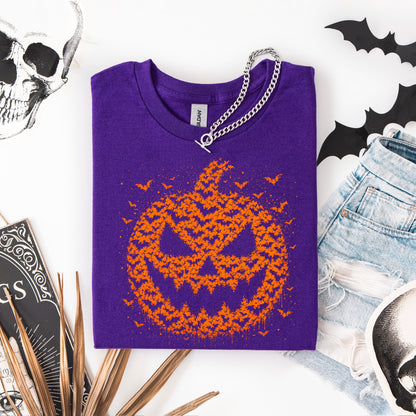 drip jack-o-lantern screen print transfer•