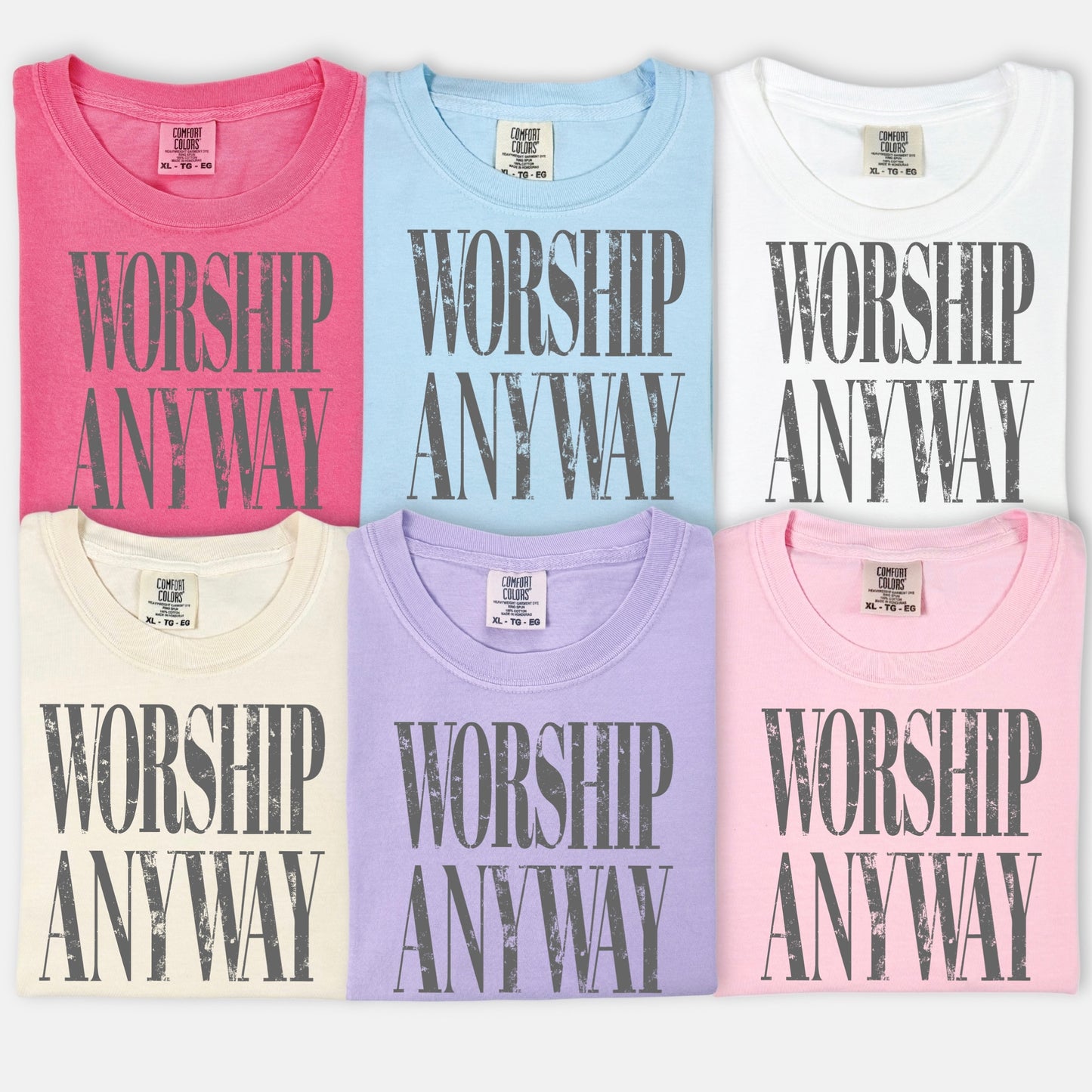 worship anyway screen print transfer•