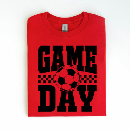 Soccer game day screen print transfer