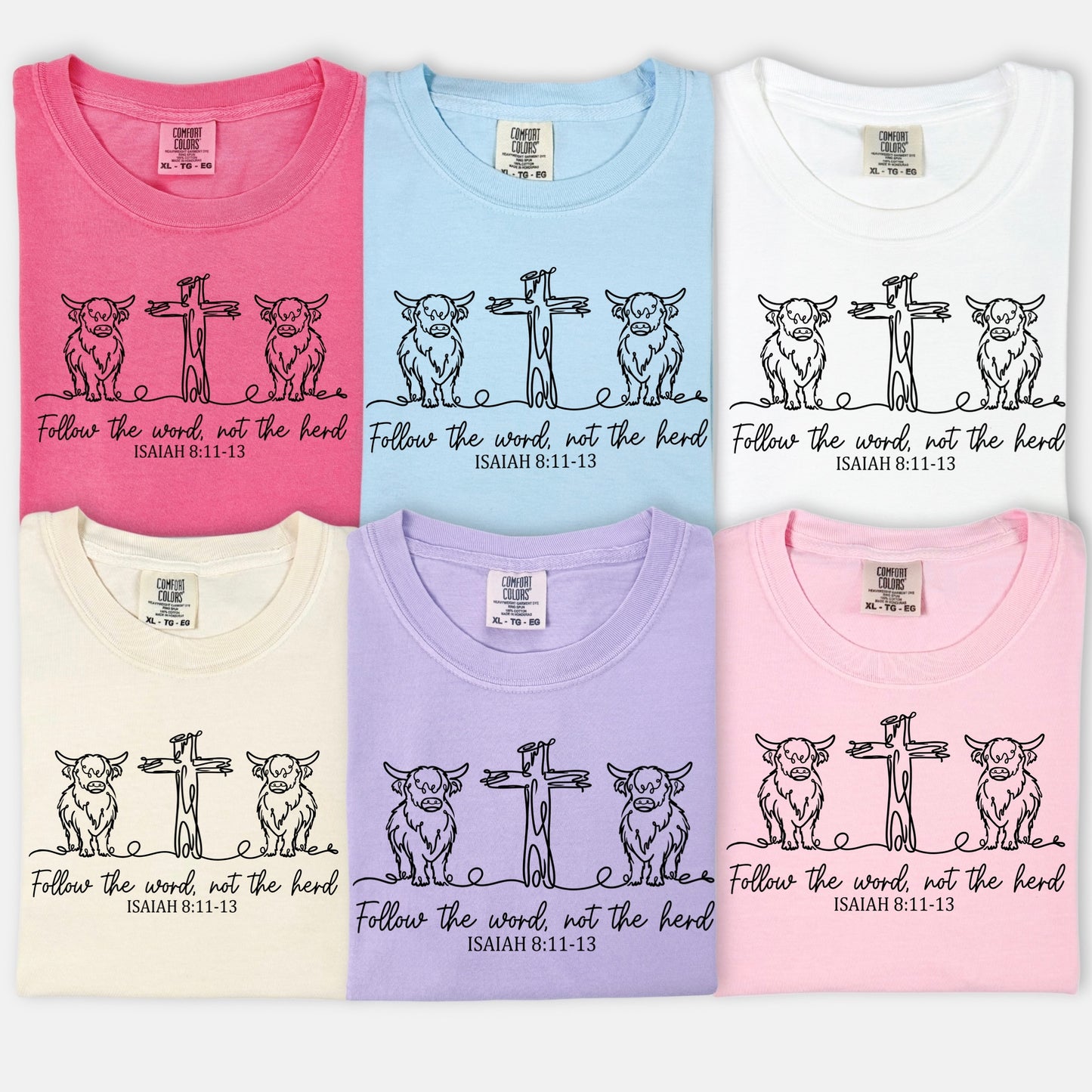 follow the word not the herd screen print transfer