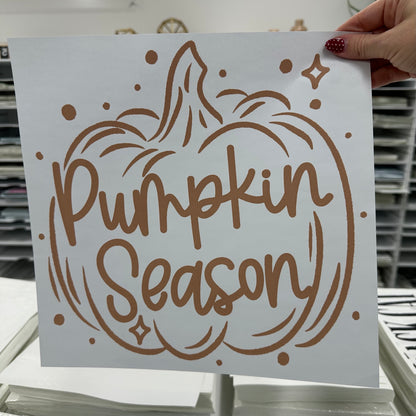 PUFF PRINT pumpkin season