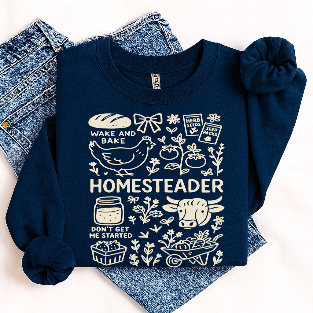 homesteader screen print transfer
