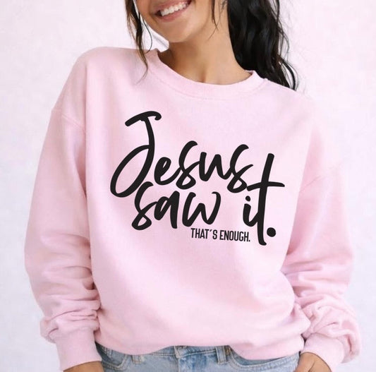 Jesus saw it. that's enough screen print transfer•