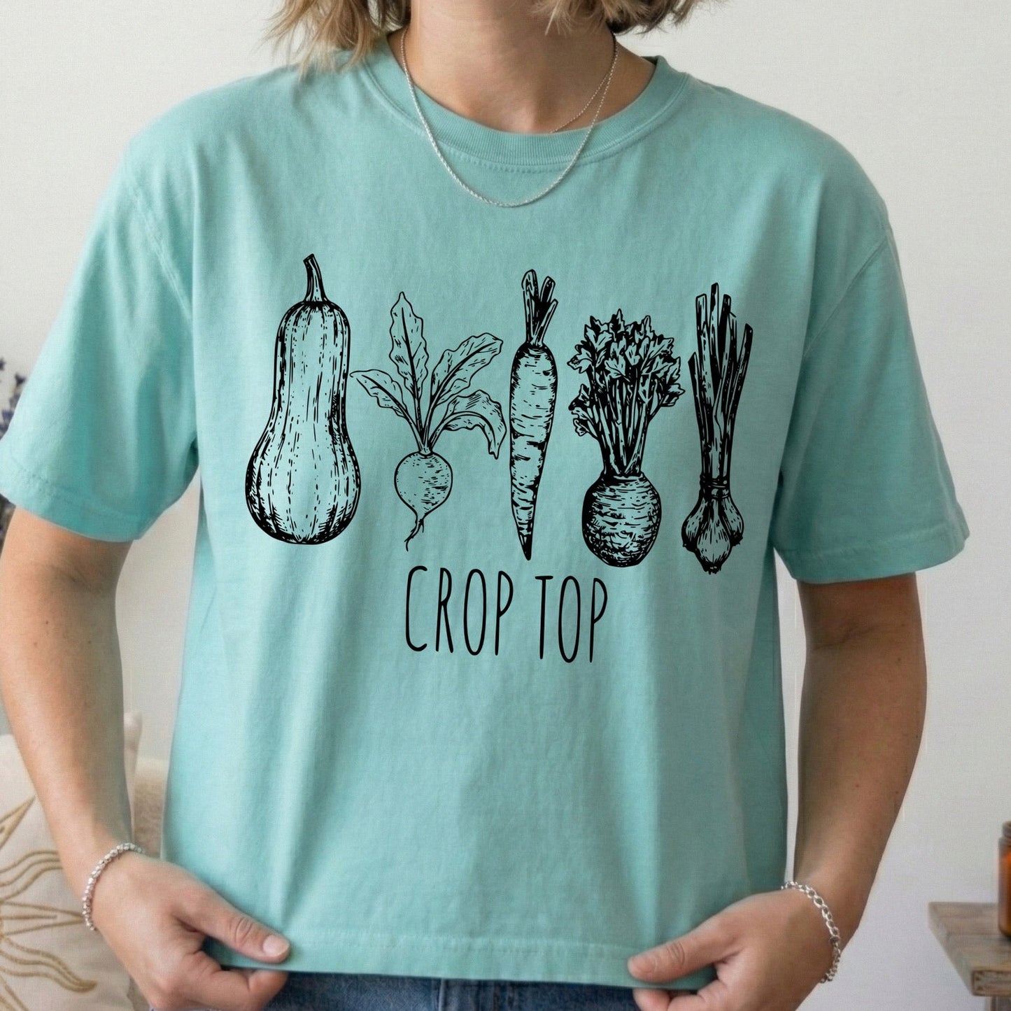 crop top screen print transfer•