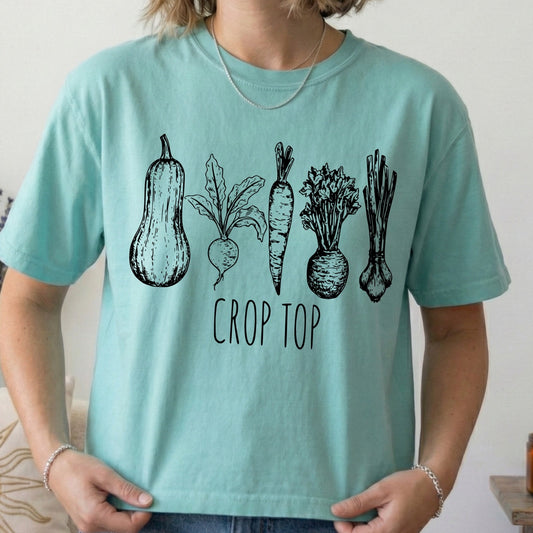 crop top screen print transfer•