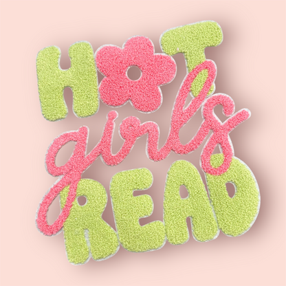 Chenille Patch - HOT GIRLS READ