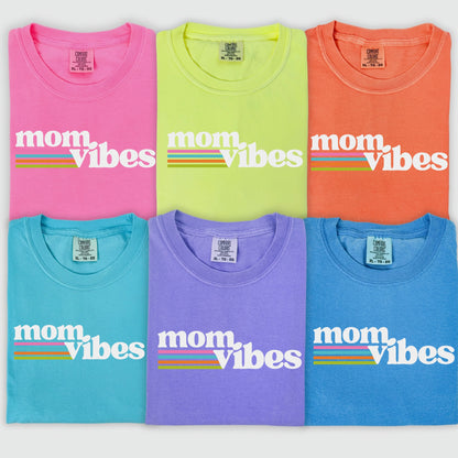 mom vibes retro clear film screen print