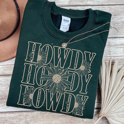 Howdy screen print transfer