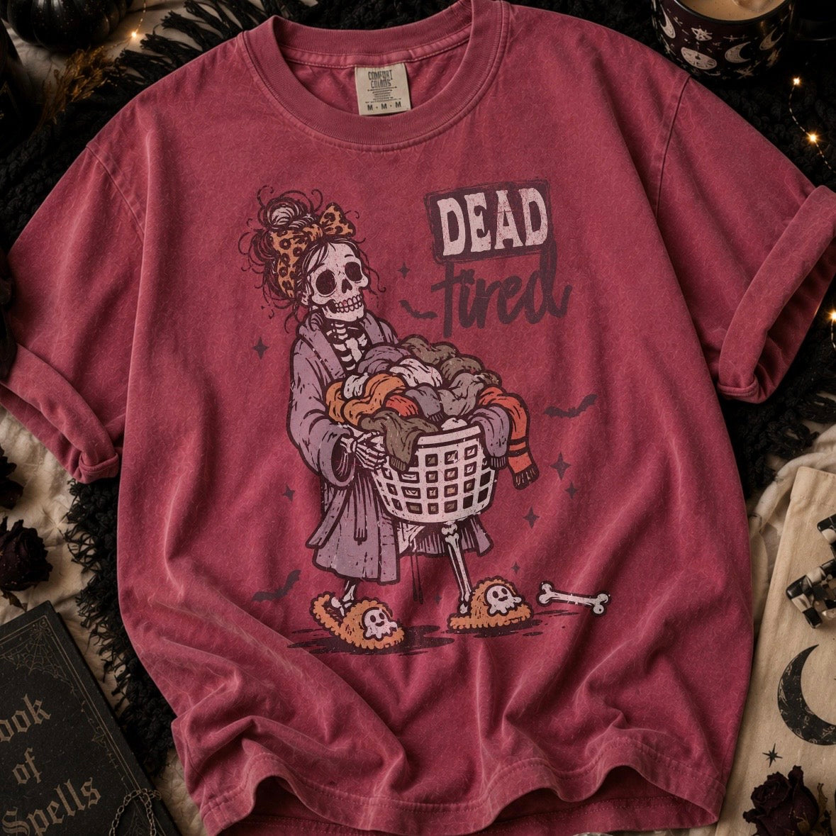 dead tired clear film screen print