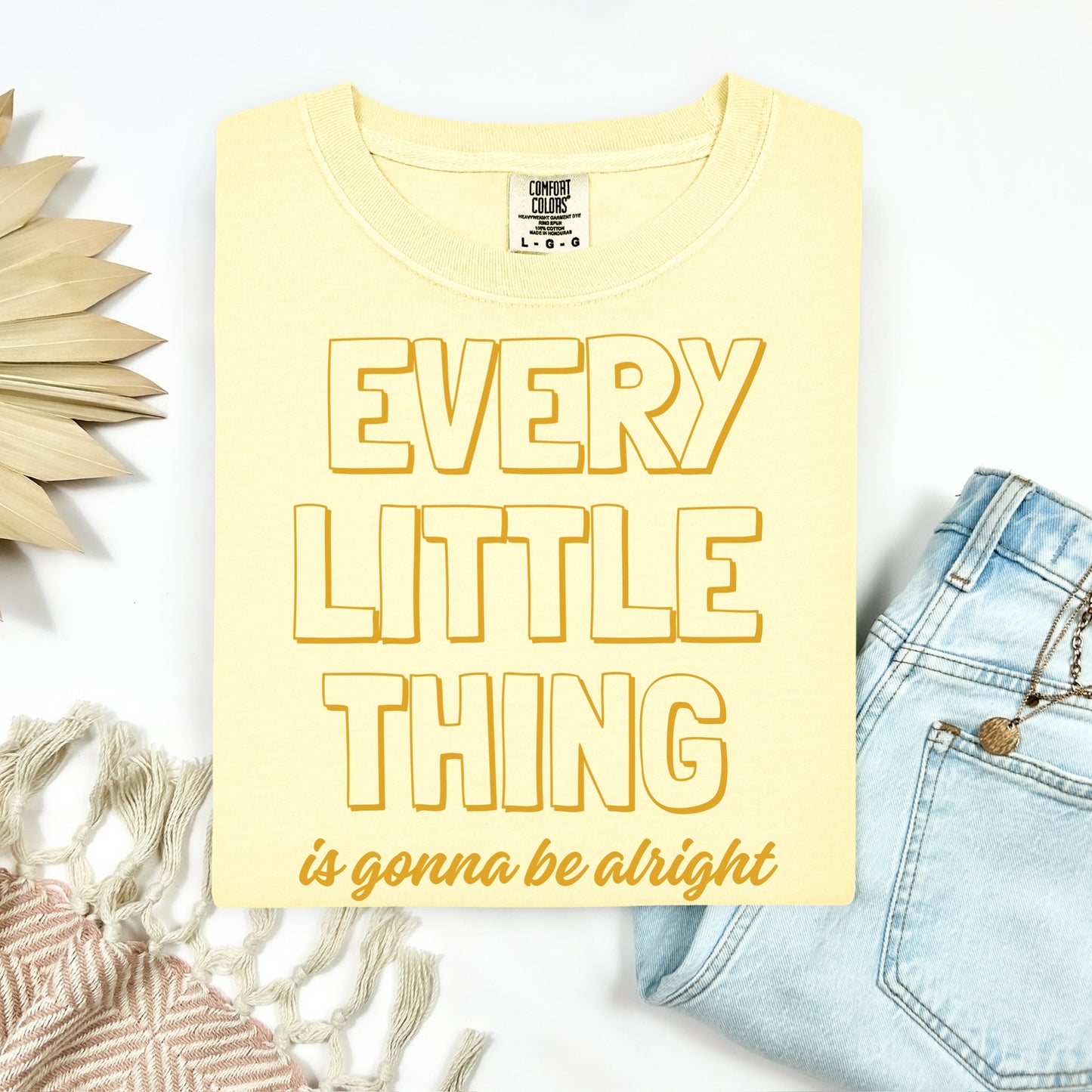 every little thing is gonna be alright screen print transfer•