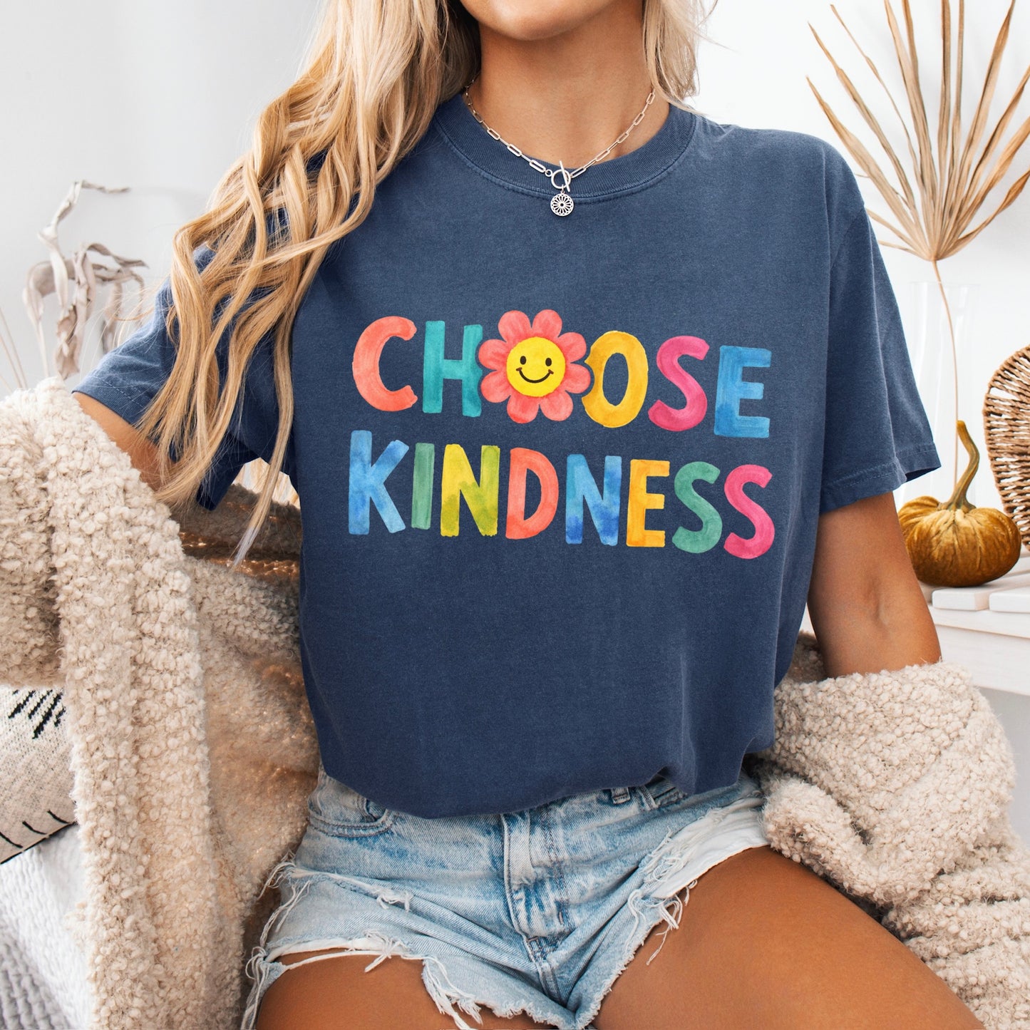 choose kindness clear film screen print