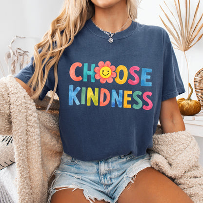 choose kindness clear film screen print
